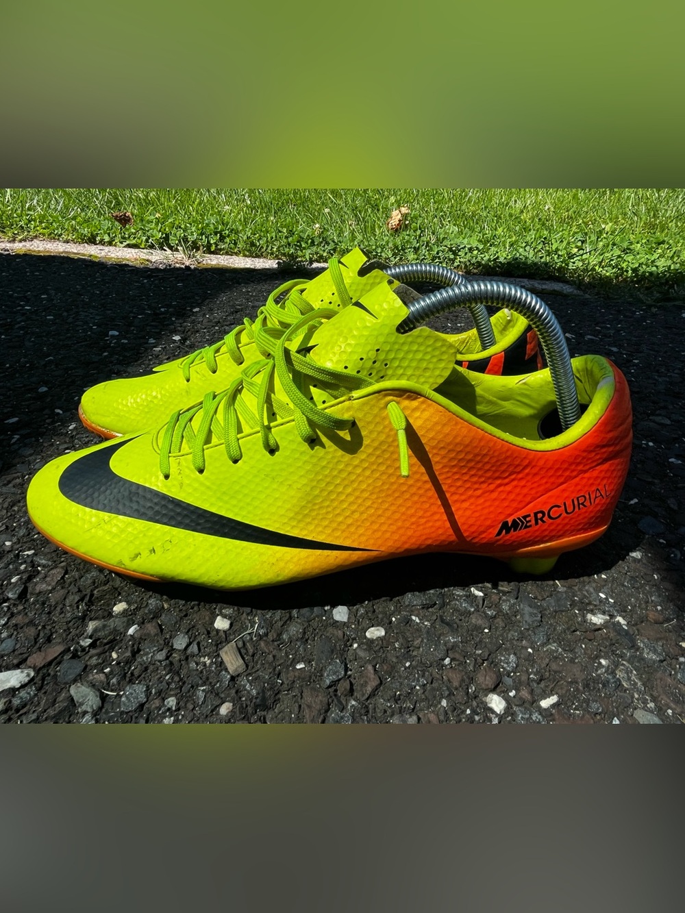 Nike Mercurial Vapor IX FG Soccer Cleats Volt/Black-Bright Citrus Size 10